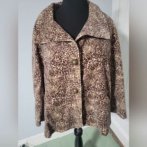 Talbots leopard jacket